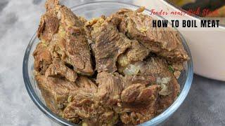 How to boil meat perfectly TENDER MEAT and RICH STOCK