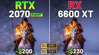 10 Games on RTX 2070 SUPER vs RX 6600 XT in 2024 - 1080p & 1440p