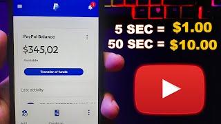 Earn $1.00  Every 5 SEC Watching YouTube Videos  How To Make Money Online