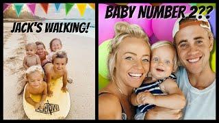 Deriks birthday our thoughts on baby #2 AND... Jacks WALKING