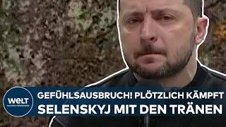 WOLODYMYR SELENSKYJ Gefühlsausbruch Plötzlich kämpft der Präsident der Ukraine mit den Tränen