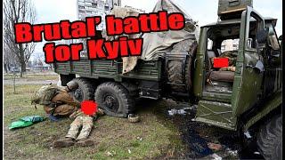 BRUTAL BATTLE for KYIV UKRAINE war day 2