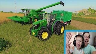 We try out Farming Simulator 19  Part 1 Starting the farm  Tractor game