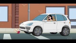 Family Guy - Stewie Gets Hit by a Woman Driver in a Porsche Cayenne