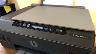 تجربة طابعة HP smart tank 515 السرعة والدقة والأداء والميزات نصيحة اختيار مقارنة بين canon epson