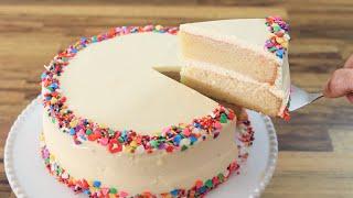 Classic Vanilla Cake Recipe  How to Make Birthday Cake