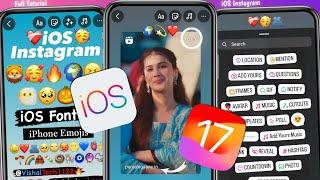 iOS Instagram v5️‍ iOS Emojis + Bold Fonts  Round Edge Story without PNG  Vishal Tech