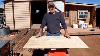 How to upgrade a folding table. Adding a wood top to a folding table