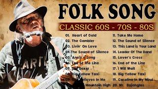 American Folk Songs  Classic Folk & Country Music 60s 70s 80s Playlist  Country Folk Music