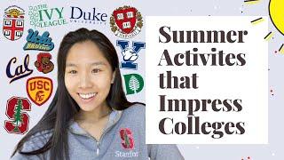 How to Maximize Your SUMMER Like an Ivy League Admit Summer Activities for College ACCEPTANCE ️