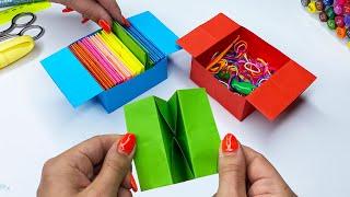Оригами КОРОБОЧКА трансформер для мелочей БЕЗ КЛЕЯ  Origami BOX transformer for small things