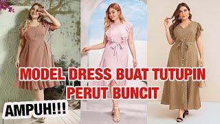 5 MODEL DRESS YANG AMPUH TUTUPI PERUT BUNCIT DALAM SEKEJAP. Wajib Coba