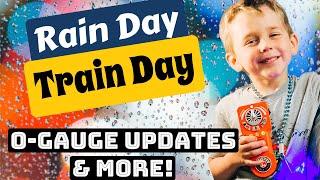 Rain Day = Train Day  4th of July Decor and More with O-Gauge Trains