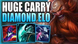 THIS IS HOW GRAGAS JUNGLE CAN HARD CARRY DIAMOND ELO GAMES Best BuildRunes Guide League of Legends