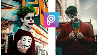 Picsart Joker Face Photo Editing Tutorial  Picsart Editing Tutorial  Fahim editing