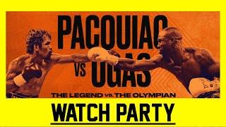 Manny Pacquiao vs Yordenis Ugas  LIVE Watch Party Round by Round Commentary