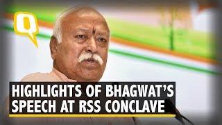 10 Key Highlights From Mohan Bhagwat’s RSS Conclave Address  The Quint