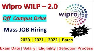 Wipro Wilp 2022  2021 2020 - Wipro Wilp Off Campus Hiring 2022  Wipro wilp phase 2  Job in wipro