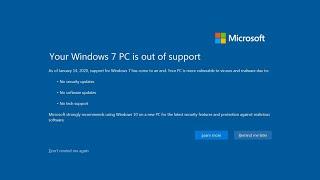 Every Windows End of Support message OUTDATED