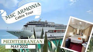 MSC Armonia Interior cabin tour {8020} May 2022 #AWorldOfDiscovery #SAJEclub