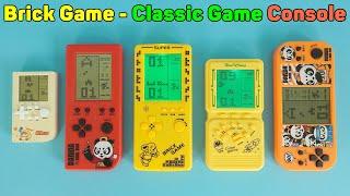 Brick Game Large Screen - Tetris Classic Game Console Green Backlight & Portable  Unboxing Review