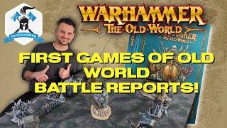 First Games of Warhammer THE OLD WORLD - Warriors of Chaos vs Bretonnia Tournament prep