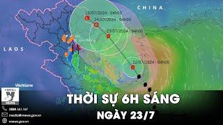 Thời sự 6h sáng 237. Bão số 2 gây sóng lớn vùng biển Vịnh Bắc Bộ đất liền nhiều nơi mưa rất to