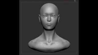 Asian Girl Head Sculpting in Zbrush