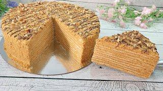 The world famous Czech Honey cake MARLENKA The tenderest Very fast and tasty