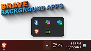 How to Enable Continue Running Background Apps When Brave is Closed on Brave Browser