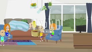 Caillou Rosie Daisy and Cody behaves at Mr. Duncans houseUngrounded. S2 E29