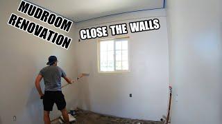 Mudroom Renovation Part 9 Just a few Dry walls