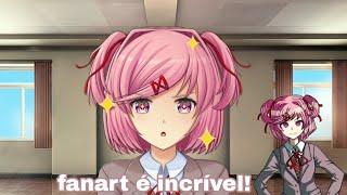 O que Natsuki acha das fanart dela? *Just Natsuki* fã de ddlc\