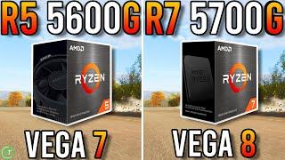 Ryzen 5 5600G vs Ryzen 7 5700G - RX Vega 7 vs RX Vega 8