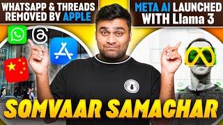 Tiktok Banned again Whatsapp & threads removed - Somwaar Samachaar