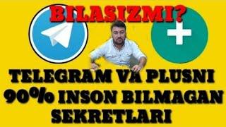 ТЕЛЕГРАМ ПЛЮС СИРЛАРИ TELEGRAM PULUS XAQIDA 5 TA ENG KERAKLI MALUMOT