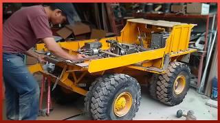 Man Builds Hydraulic RC Mining Truck at Scale  Start to Finish by @rcactionhomemade