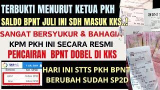 BPNT RESMI PENCAIRAN  AWAL JULI  DAN KPM PKH SANGAT BAHAGIA STATUS SUDAH SP2D DI SIKNG HARI INI