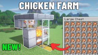 EASY Automatic Chicken Farm Tutorial in Minecraft 1.21