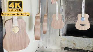 Guitar manufacturing process in China factory  Made in China