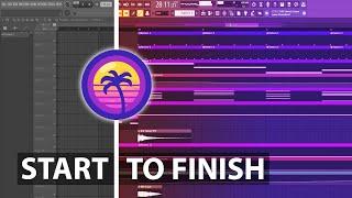 Start To Finish Synthwave With Stock Plugins - FL Studio 20 Tutorial #MadeWithBlade