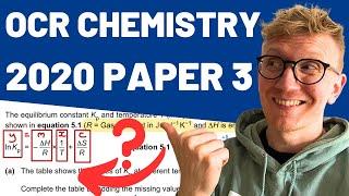 OCR Chemistry 2020 Paper 3 Unified Chemistry - FULL WALKTHROUGH for A-level