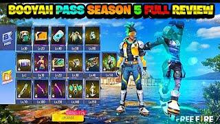 Free Fire Booyah pass season 5 full review  MAY BOOYAH PASS FF 2023  NEXT BOOYAH PASS IN FREE FIRE