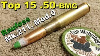 Top 15 .50-bmg  Mk.211 Mod.0 Raufoss Armor Piercing Incendiary Explosive