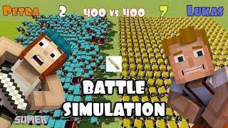 MCSM Battle Simulation Jesse vs Lukas  Petra vs White Pumpkin  Lukas vs Petra