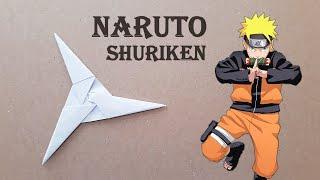 MAKING NARUTO SHURIKEN FROM PAPER -  How To Make a Naruto Shuriken 