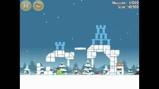 Angry Birds Seasons Seasons Greedings 1-15 Walkthrough Christmas 2011 3 Star