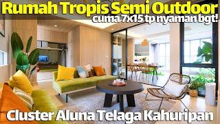 Rumah Tropis Semi Outdoor 7x15 Layoutnya Inspiratif Telaga Kahuripan