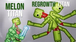 Melon Titan vs Regrowth Melon Titan UNDYING - People Playground 1.26.6