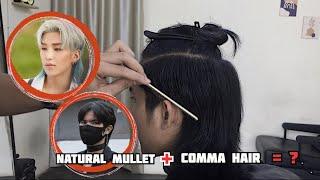 Natural MULLET dengan COMMA HAIR  Gaya rambut pria ala Korea yang di sukai wanita 2021